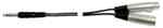 Hosa SRC-203 S/R (Ins.) Cable: Stereo 1/4 M. to XLR M. & F., 6.6'