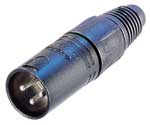 Neutrik 3 Pin XLR Male, Black
