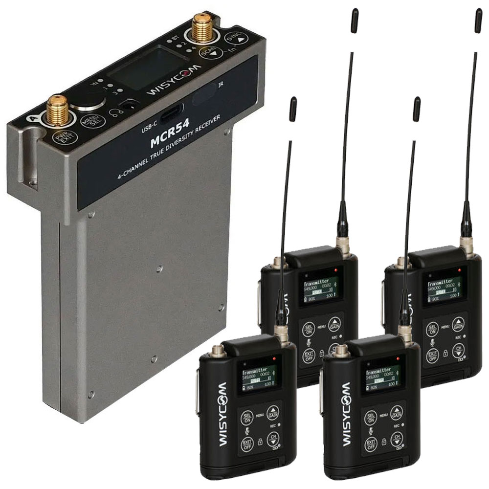 MCR54/MTP60 Four-Channel Wireless System Bundle with SuperSlot End 