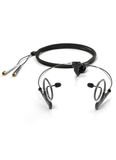 Binaural headset with outlet microphone