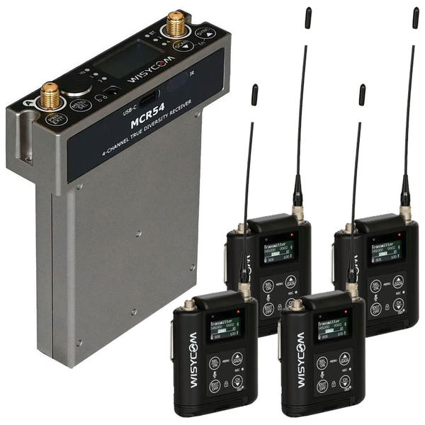 MCR54/MTP60 Four-Channel Wireless System Bundle with SuperSlot End Plate |  Gotham Sound