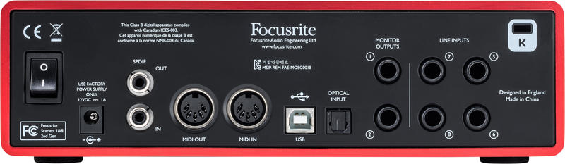 Scarlett 18i8 USB Audio Interface | Gotham Sound