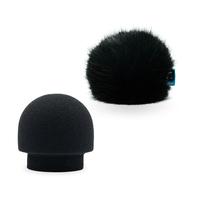 Mushroom Mic Foam Windscreen with Standard Hole & Fur Windcover