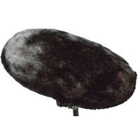 Pianissimo Windshield with Mono Mount and Short Pile Fur