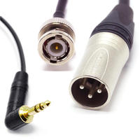 1/8  TRS Right-Angle to XLR3M and BNC Y-Cable