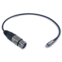 XLR3F to DIN 1.0/2.3 Time Code Input Cable